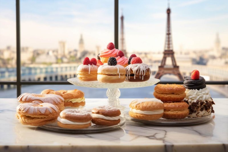 Franse gebakjes in Parijs