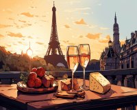 Parisian Delight: Wine and Cheese Tasting